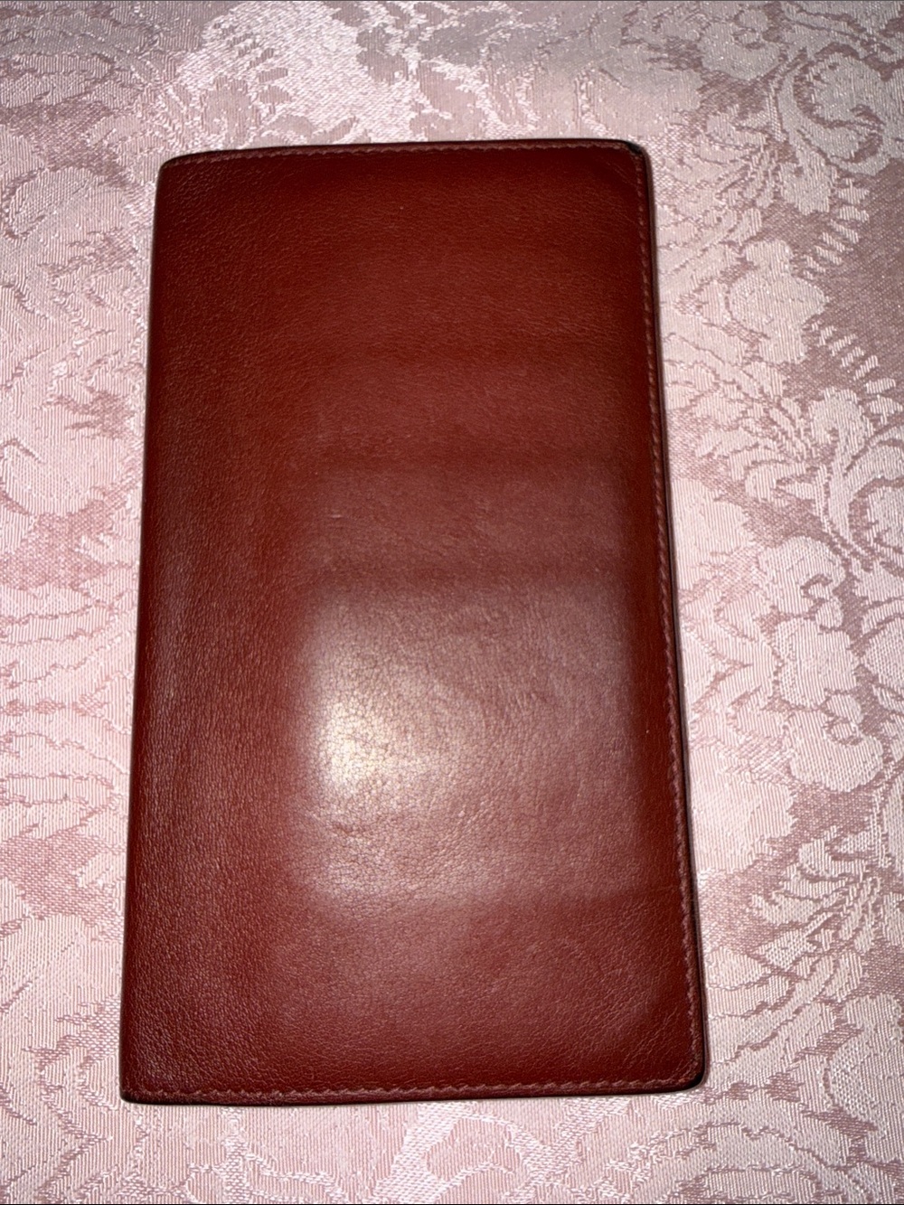 Hermes Bi Fold Long Wallet, burgundy